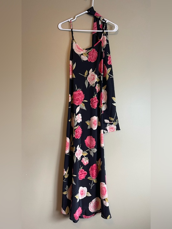 le chateau Dresses & Skirts - Vintage Y2K Le Chateau Rose Floral Maxi Slip Dress With Matching Scarf